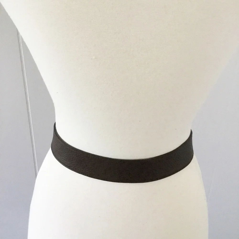 Brighton Brown Leather Belt With Silver Hardware Size S
